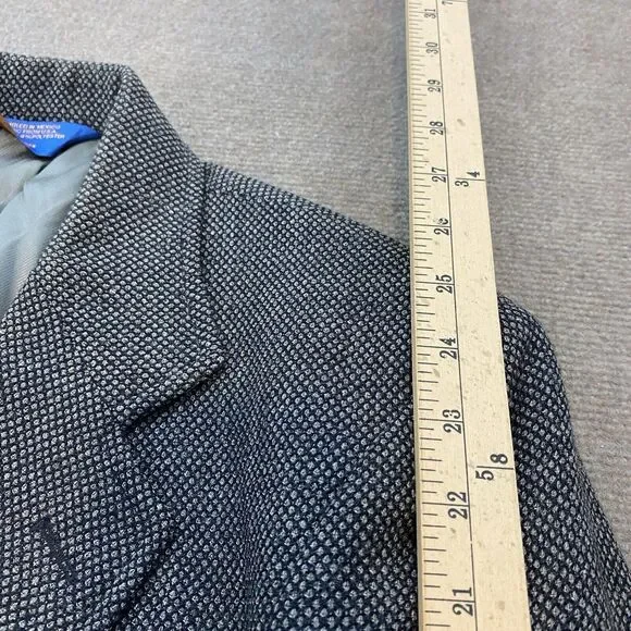 Vintage Pendleton Blazer Mens Size 42 Gray Wool Blend Rockabilly Tweed - Picture 9 of 14